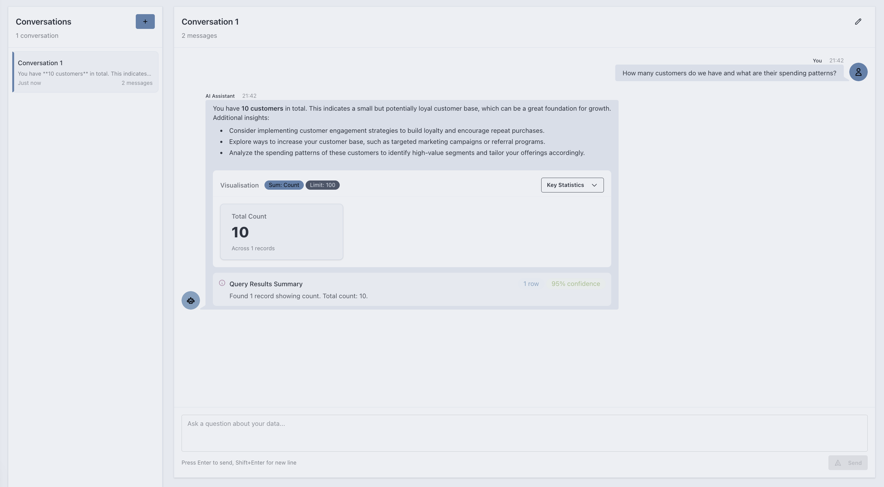 ConversationBuilder Component
