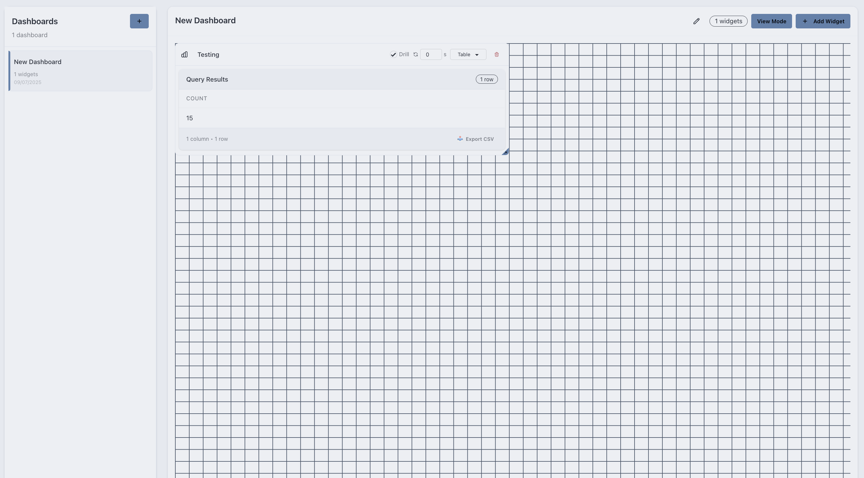 Dashboard Builder Component