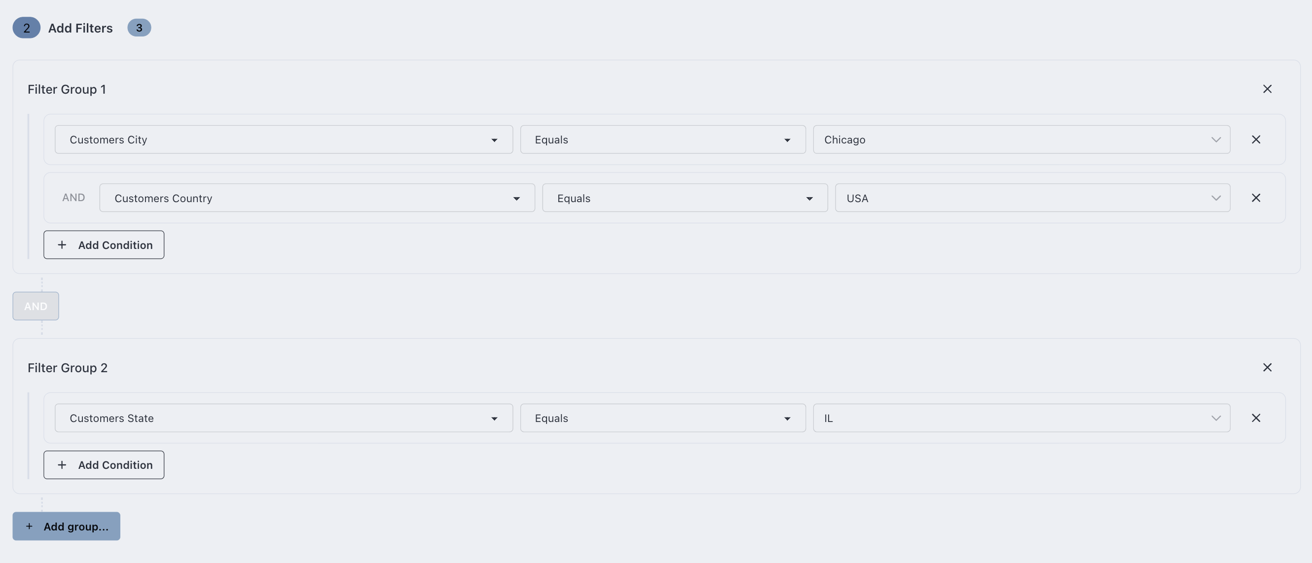 FilterBuilder Component