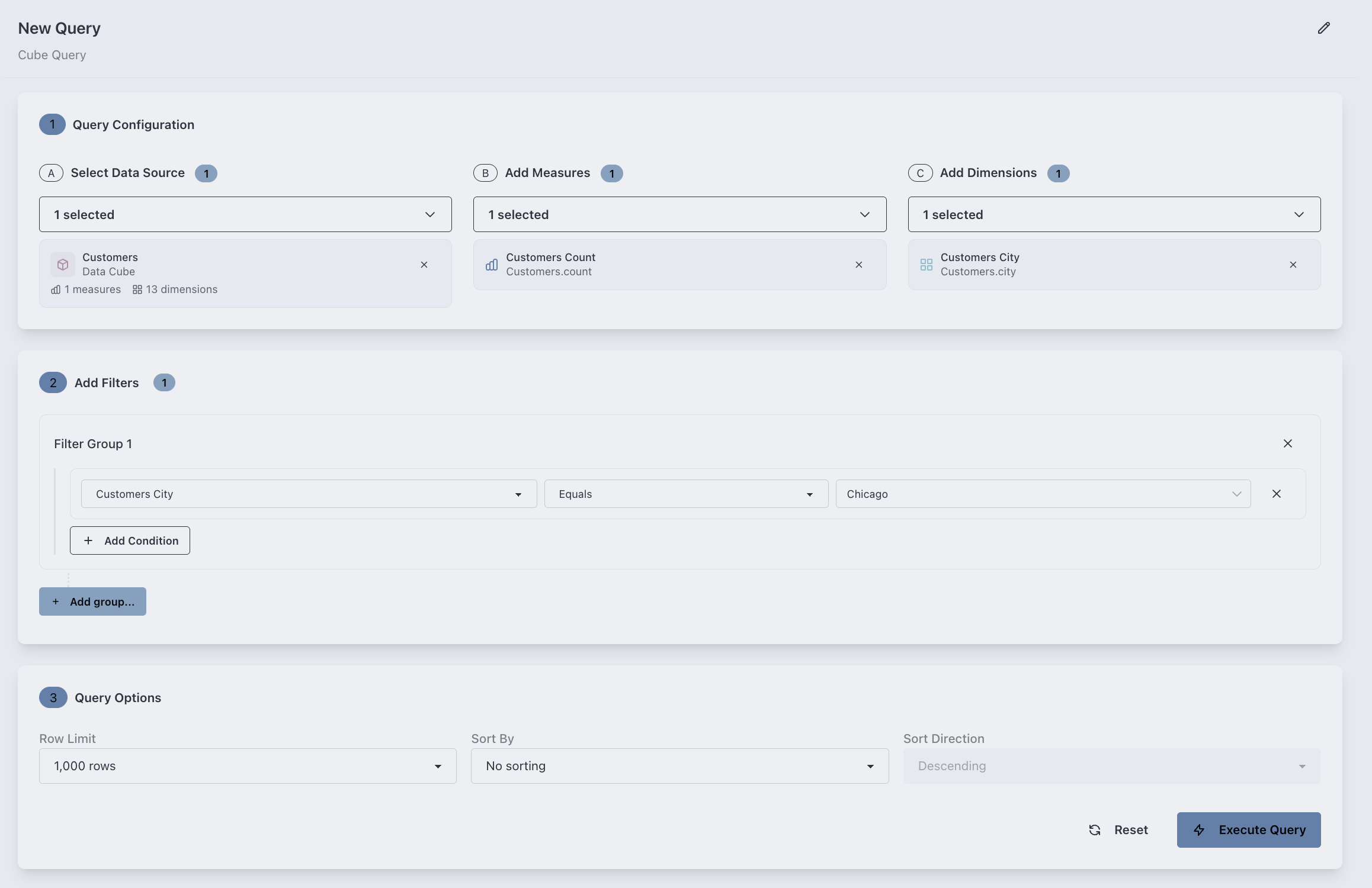 QueryBuilder Component